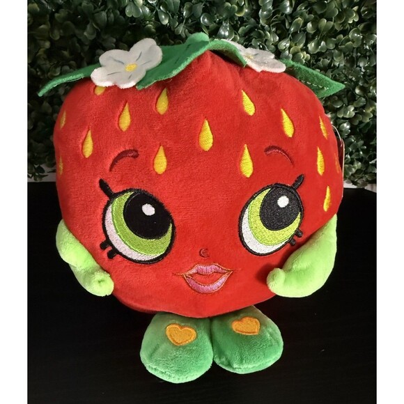 SHOPKINS Strawberry Kiss Plush 6” Coin Bank NEW - Picture 1 of 8